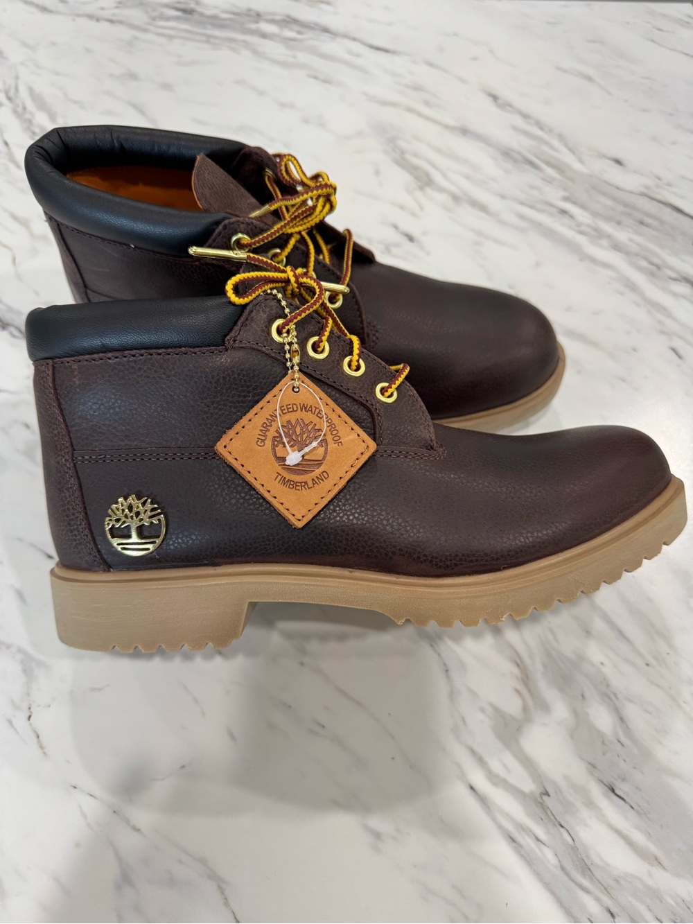 Timberland 1973 Newman Boots Mens 8 Brown Waterproof Leather Chukka Insulated